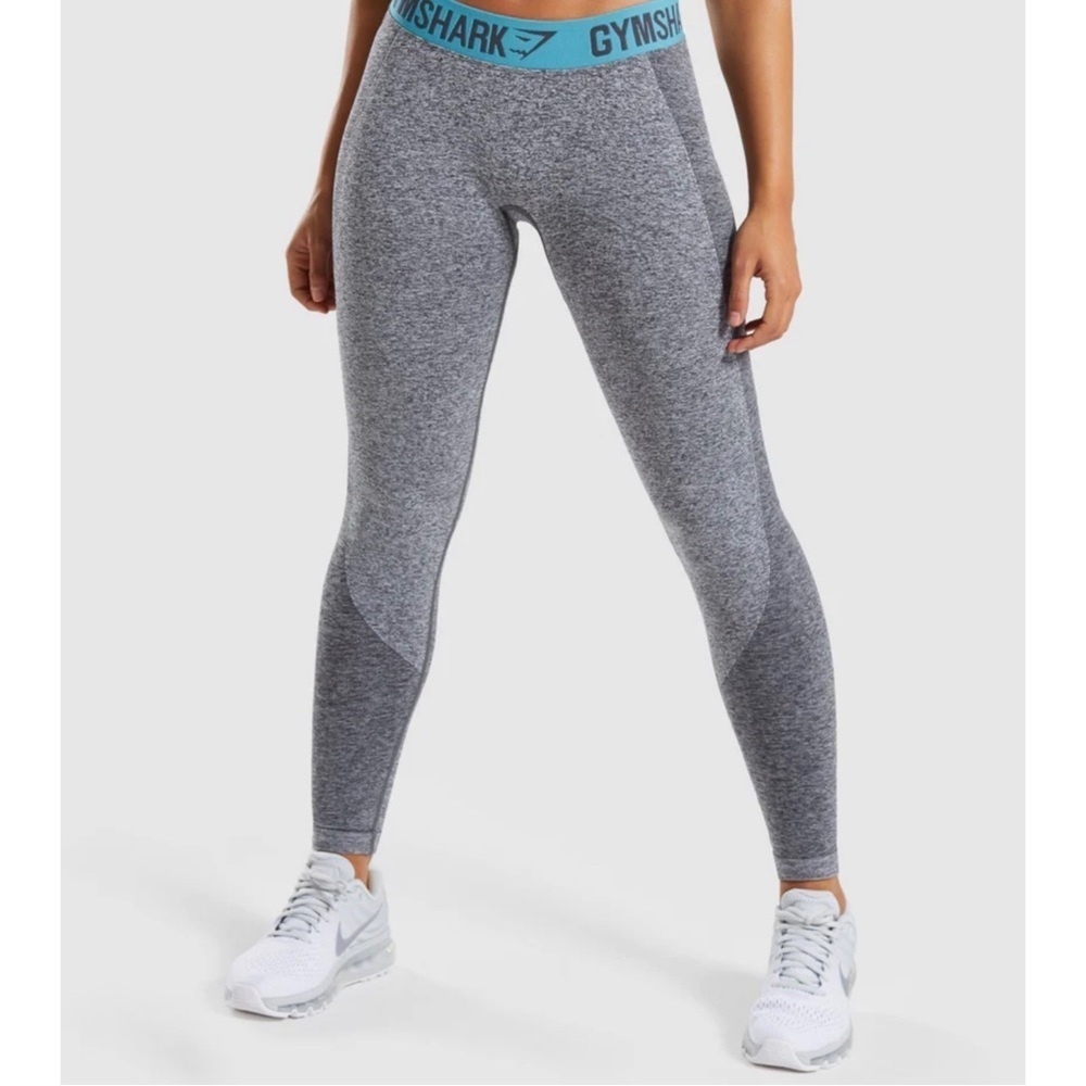 Gymshark Flex Charcoal Dusty Teal Leggings